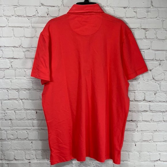 Tailorbyrd Coral Preppy Button Collar Short Sleeve - Picture 2 of 9